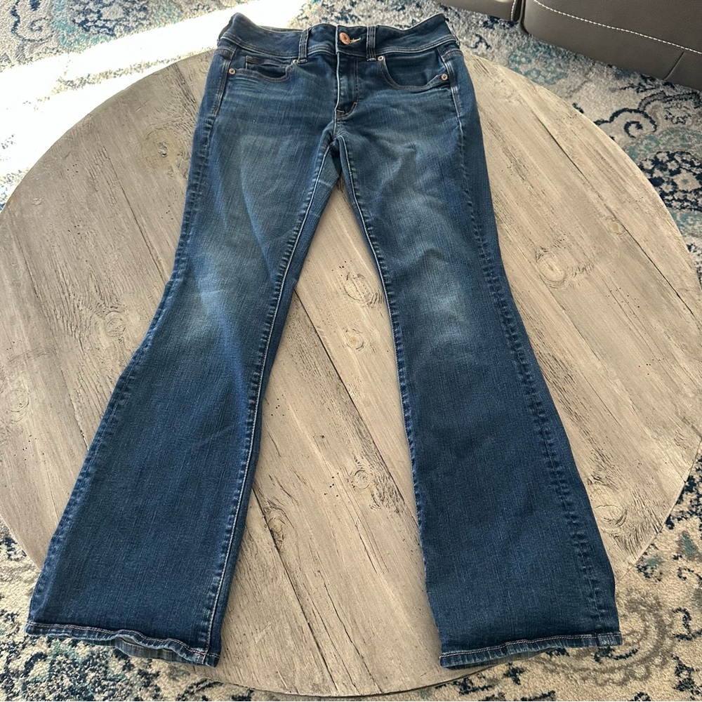 American Eagle Outfitters Blue Flared Women's Jeans